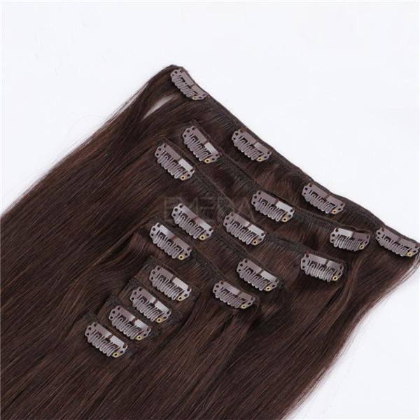 Best clip in human hair extensions Indian hairs XS057